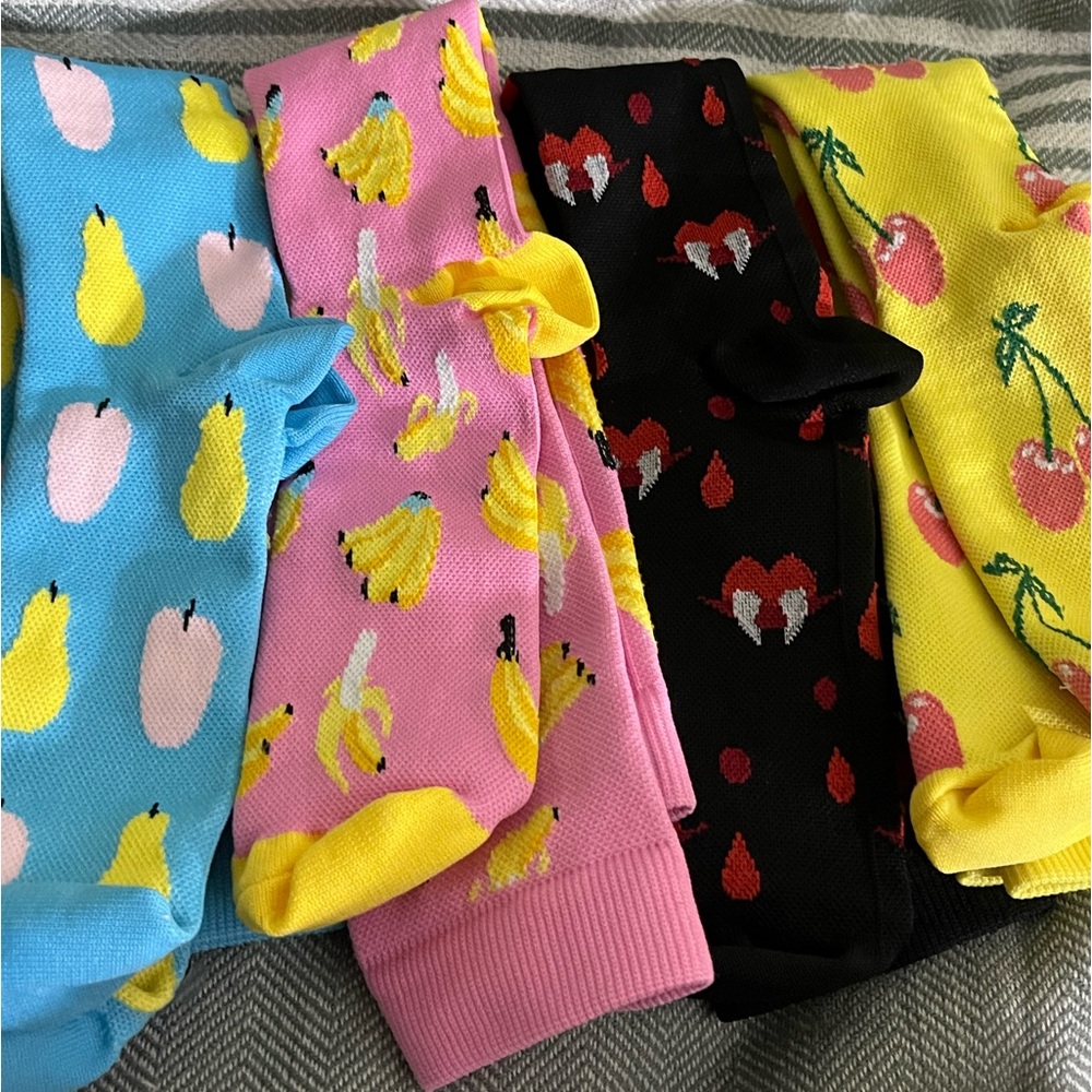 Women’s New Tall Funky Socks Bundle - 7 Pairs with Different Designs - Picture 2 of 3
